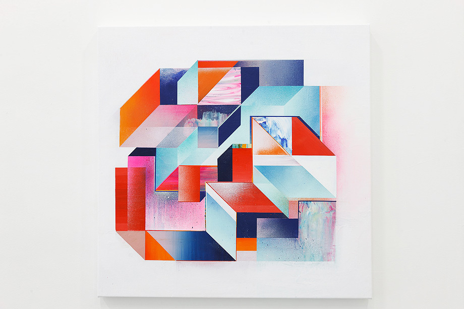 “Intervalo #01” 75x75cm. Acrylic on canvas. 2018