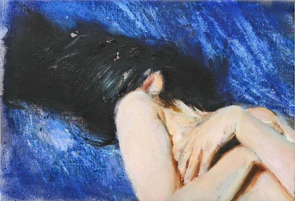 Ni una llave maestra. (2025). 38 x 55cm. Óleo sobre lino. Ni una llave maestra. (2025). 38 x 55cm. Óleo sobre lino.