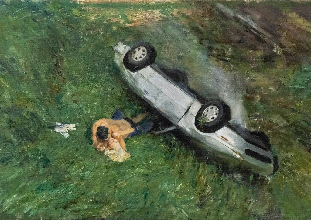 No necesitan las llaves. (2025). 53,5 x 73cm. Óleo sobre lino No necesitan las llaves. (2025). 53,5 x 73cm. Óleo sobre lino